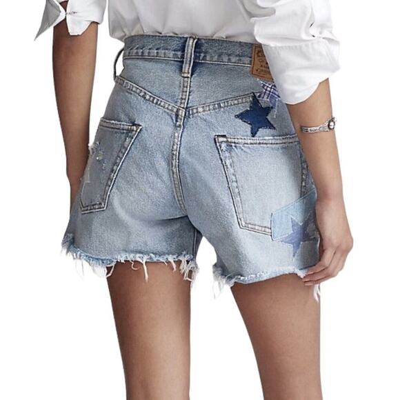 Polo Ralph Lauren Sprighton Boyfriend Patchwork Shorts Womens Size 30 NWT $198 - Picture 4 of 15